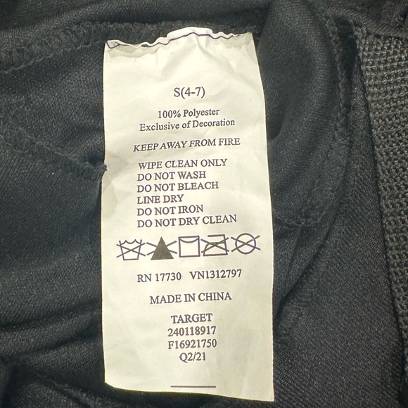 SWAT black long-sleeved police costume, size small (4-7) - Picture 4 of 4